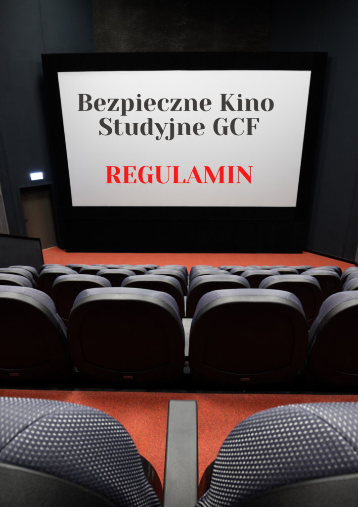 Kino Studyjne GCF. Lato na Patio. Regulamin